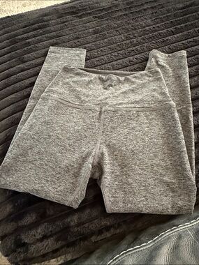 Beyond Yoga Kids Gray Heather Stretch Leggings